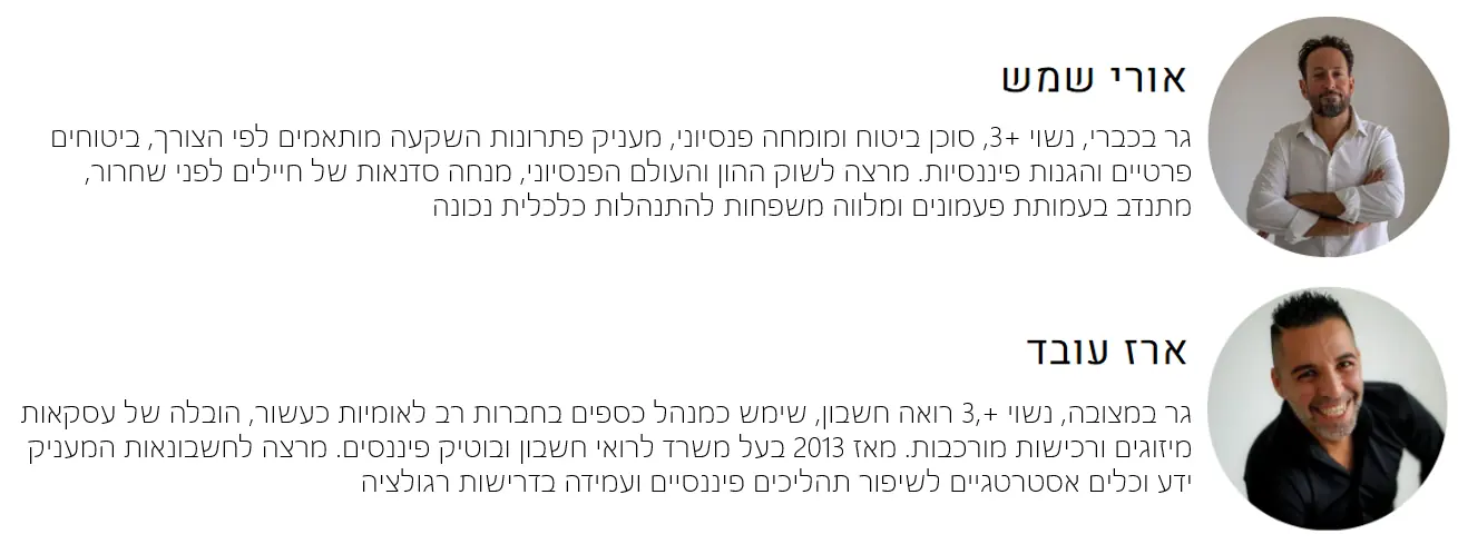 אורי שמש וארז עובד - צוות עתיד מוגן